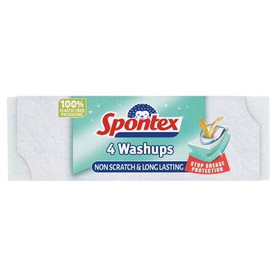 Spontex Washups non-scratch scourers 4-pack, UK version