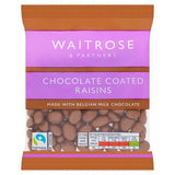 Waitrose chocolate coated raisins 135g, UK version