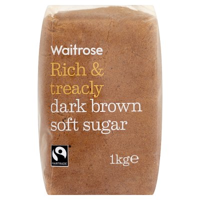Waitrose dark brown soft sugar 1kg - British product