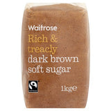 Waitrose dark brown soft sugar 1kg - British product