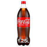 Coca Cola Original Taste soft drink 1.25L, imported from the UK