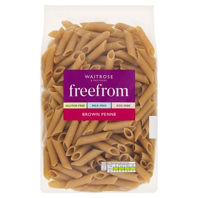 Waitrose gluten free brown rice penne pasta 500g - British product