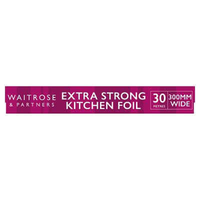 Waitrose extra strong kitchen foil 30m, imported from the UK