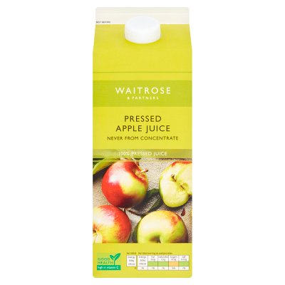 Waitrose pressed apple juice 1.75L, UK version