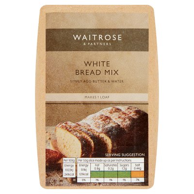 Waitrose white bread mix 500g (British brand)