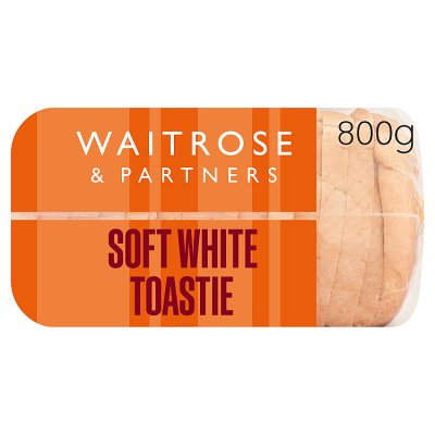 Waitrose soft white toastie thick sliced bread 800g, UK version