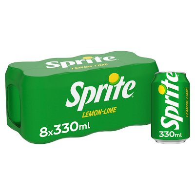 Sprite lemon lime soft drink 8x330ml (British brand)