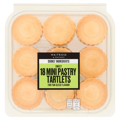 Cooks' Ingredients sweet mini pastry tartlets 117g, UK version