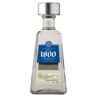 1800 Silver Tequila 70cl bottle, imported from the UK