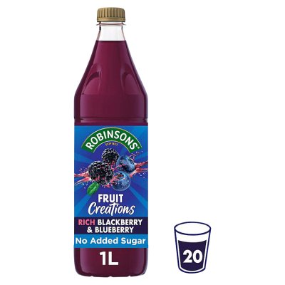 Robinsons blackberry and blueberry squash 1 litre (British brand)
