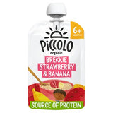 Piccolo Organic baby breakfast pouch Strawberry & Banana 100g - British product