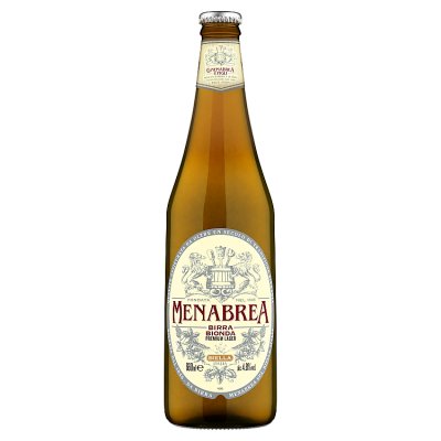 Menabrea Birra Bionda premium lager 660ml, imported from the UK