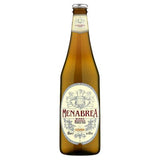 Menabrea Birra Bionda premium lager 660ml, imported from the UK