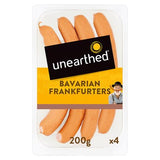 Unearthed Bavarian smoked frankfurters 200g, UK version
