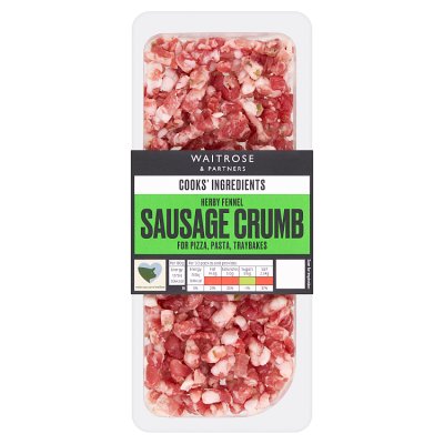 Cooks' Ingredients herby fennel sausage crumb 2x60g, imported from the UK