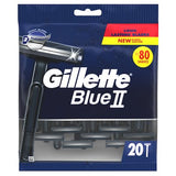 Gillette Blue II disposable razors 20s, imported from the UK