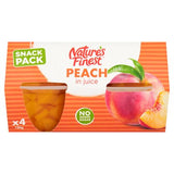 Nature's Finest diced peaches in juice 4x120g - British product