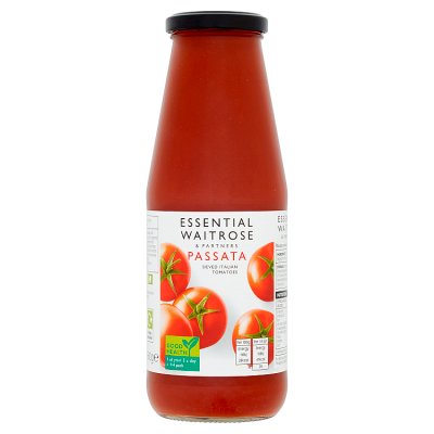 Waitrose Essential Passata sieved tomatoes 680g, imported from the UK