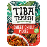 Tiba Tempeh sweet chilli pieces 200g, imported from the UK