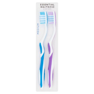 Waitrose Essential Flexi toothbrushes 2 pack - British product