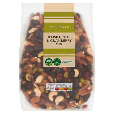 Waitrose raisin nut and cranberry mix 750g (British brand)