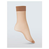10 denier knee highs in almond one size, UK version