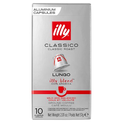 illy Classico Lungo coffee capsules 10s - British product