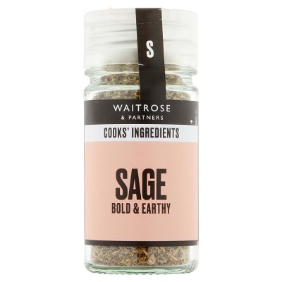 Cooks' Ingredients sage herb in 12g jar, UK version