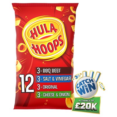 Hula Hoops crisps Variety 12x24g - British product