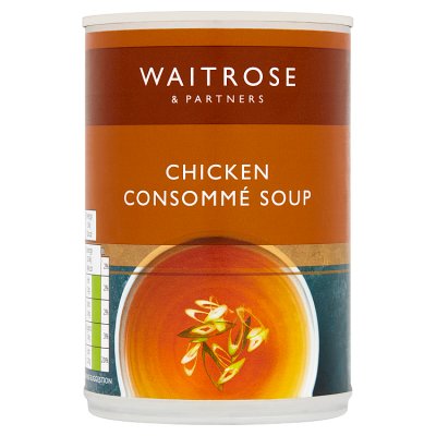 Waitrose Chicken Consommé Soup 400g - British product