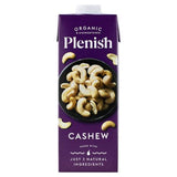 Plenish organic unsweetened cashew drink 1 litre, imported from the UK