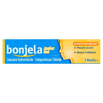 Bonjela Junior children's mouth ulcer gel 15g, UK version