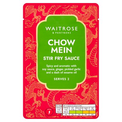Waitrose chow mein stir fry sauce 120g, UK version
