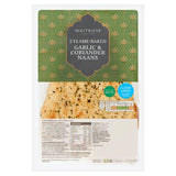 Waitrose garlic and coriander naan bread 220g, imported from the UK