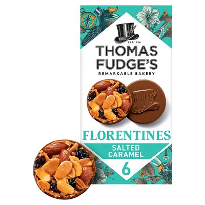 Thomas Fudge's salted caramel Florentines 114g (British brand)