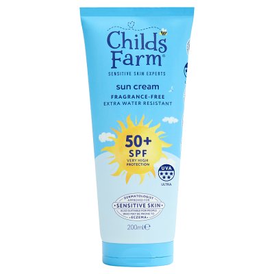 Childs Farm SPF50 sun cream 200ml, imported from the UK