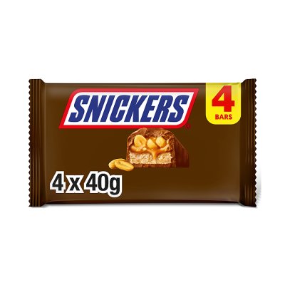 Snickers chocolate bar multipack 4x40g, imported from the UK