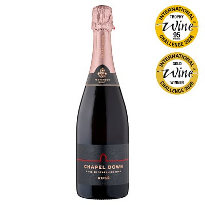 Chapel Down English Rosé sparkling wine 75cl (British brand)