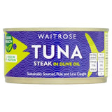Waitrose MSC tuna steak in olive oil 200g, UK version