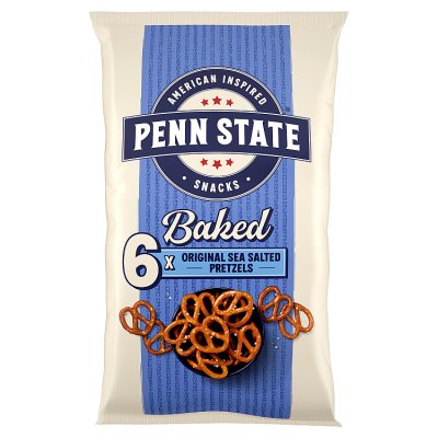 Penn State pretzels sea salted 6x22g, imported from the UK