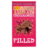 Tony's Chocolonely filled chocolate bar creamy ganache 127g, UK version