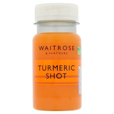 Waitrose turmeric fruit juice shot 100ml (British brand)