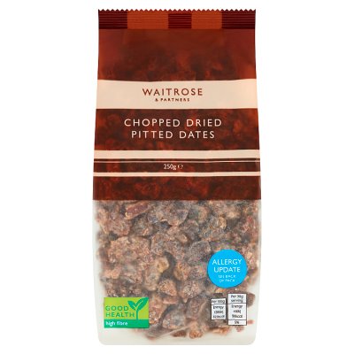 Waitrose chopped dried pitted dates 250g - British product
