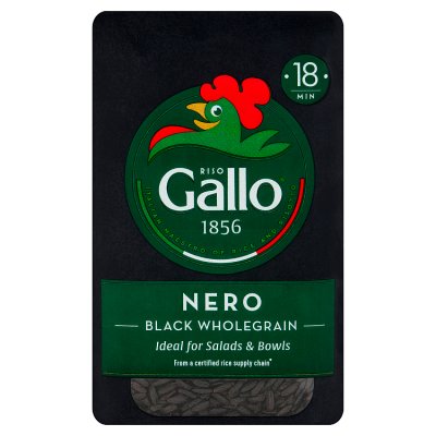 Gallo Nero black wholegrain rice 500g (British brand)