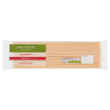 Waitrose durum wheat spaghetti 500g, imported from the UK