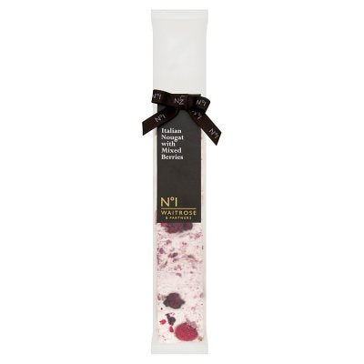 Waitrose No.1 Mixed Berry Italian Nougat 100g - British product