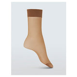 Knee high stockings 10 denier caramel one size 3 pack, UK version