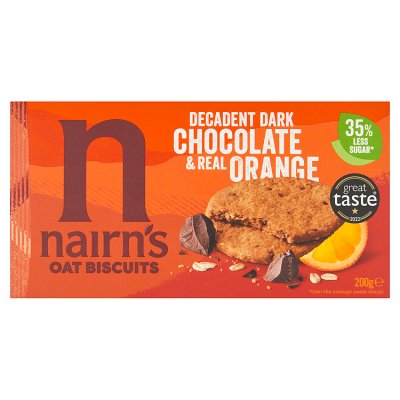 Nairn's chocolate orange oat biscuits 200g, UK version