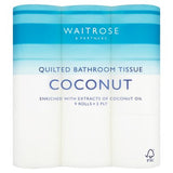 Waitrose coconut quilted toilet tissue 9 rolls - British product