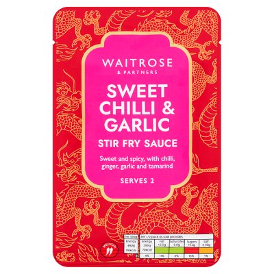 Waitrose sweet chilli garlic stir fry sauce 120g - British product